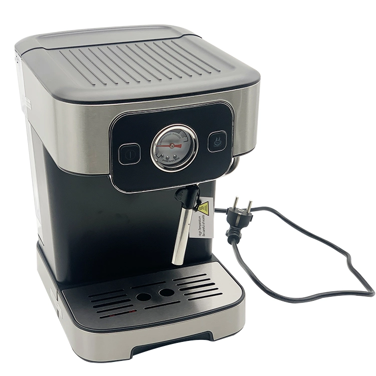 Cafetera semiautomática con manómetro