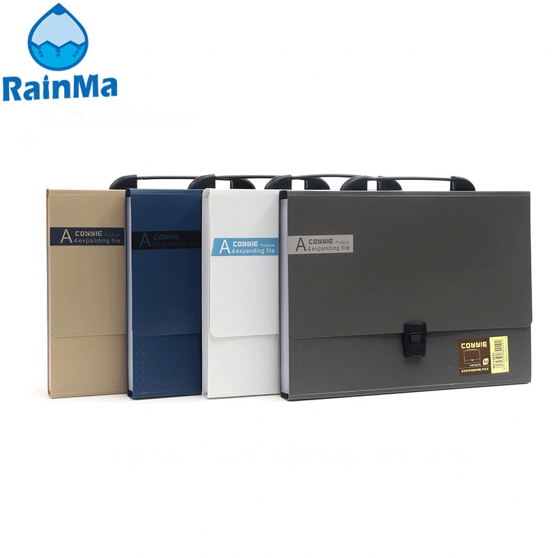 Office School A4 FC Waterproof PP Colors Portable Expanding File with Multilayer Storage