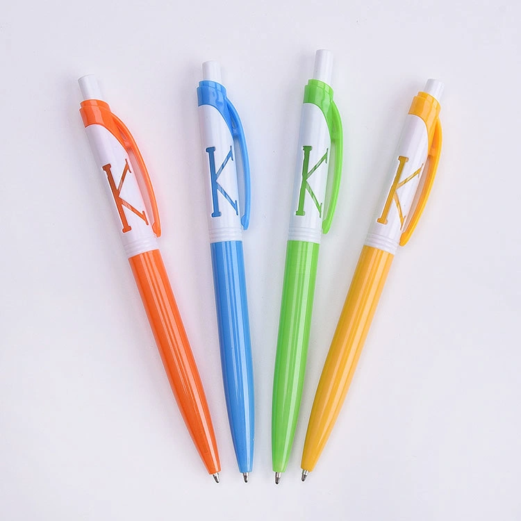 Candy Color Plastic Window Ball Point Pens with Custom Message and Color