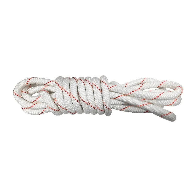 CE Wear-Resistant ISO de 8mm Blanco Negro Rojo Naranja Rosa Roja, etc. Kernmantle trenzada de escalada de remolque plano de flotación de la cuerda de UHMWPE suave