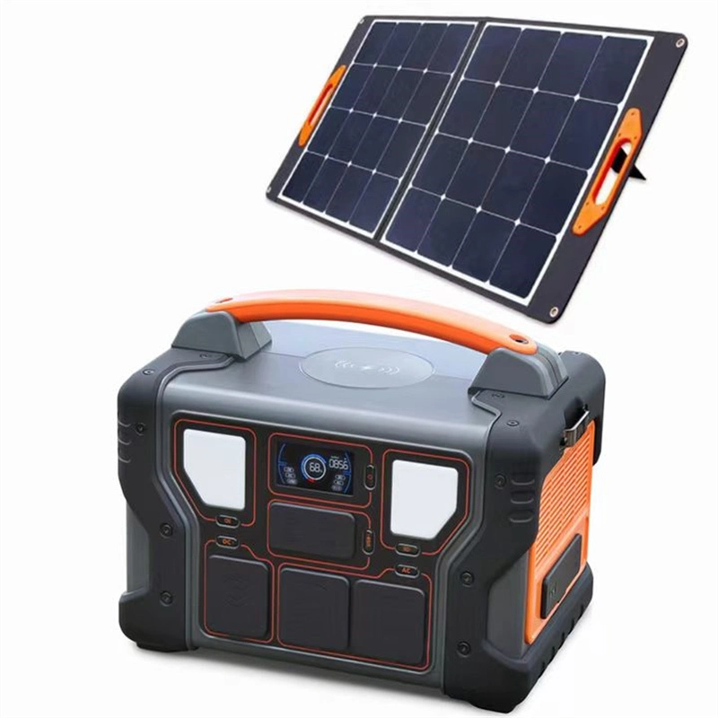 600W High Power Large Capacity Outdoor Portable Solar Energy Storage Power Supply