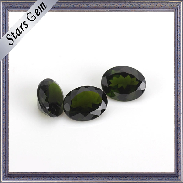 Ovale 6x8mm vert émeraude Diopside précieux naturelles Gemstone