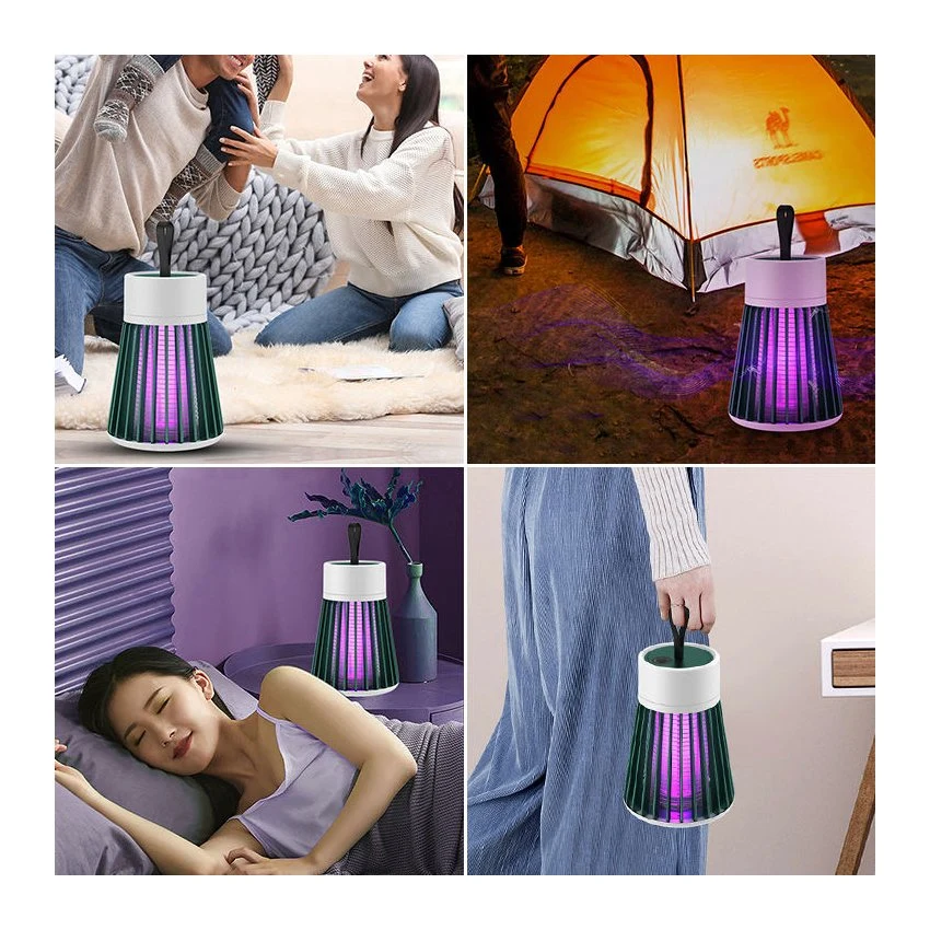 Pest Control Portable Electric Shock Rechargeable Mosquito Killer Lamp Outdoor Camping