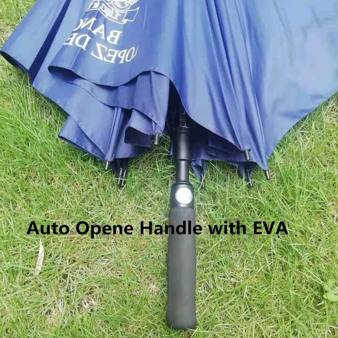 Outdoor Promotional Windproof Customized 27&prime; &prime; Rain Straight Square Golf Umbrella