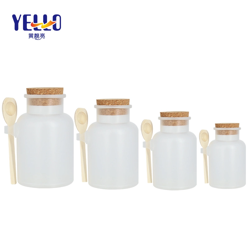 Wholesale/Supplier Large 500ml Wide Mouth Frosted Plastic Bottles for Bath Salt with Stopper