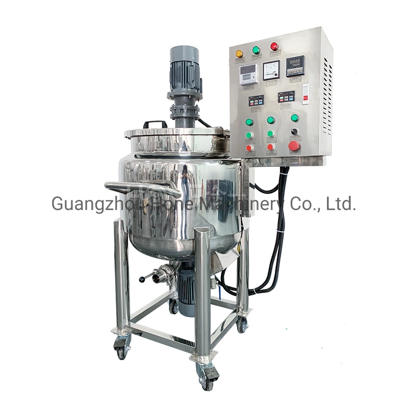 Hone 50L Daily Chemical Bath Soap Jacket Heating Mixer High Speed Homogenizer Hand Washing Mixing Equipment