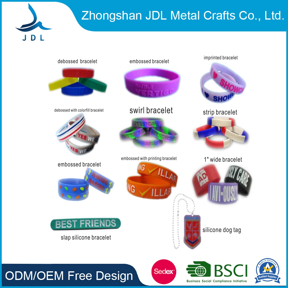 Wholesale Custom Silicone Bracelet Wristband Factory Price! Competitive Freight Charge! Free Design! No MOQ! Keyring