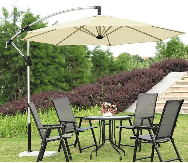 Patio Umbrella Cantiliver Umbrella with Four Styles Polyester Canopy