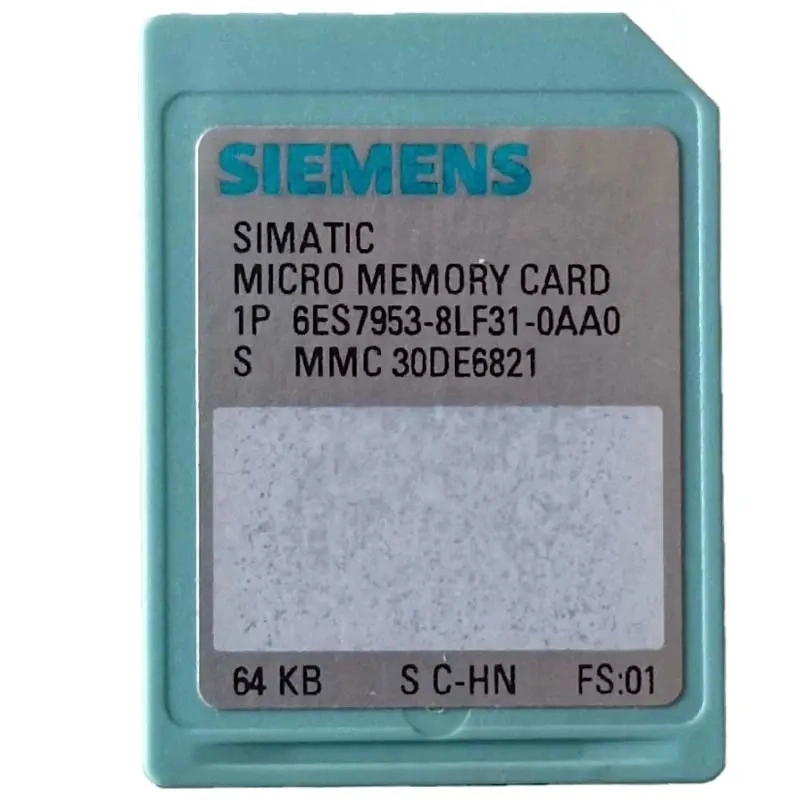 Siemens Simatic S7-300/C7/Et 200 CPU Micro Memory Card MMC Card 6es7953-8lm31/8ll31/8LG31-0AA0 6es7953-8lj31-0AA0