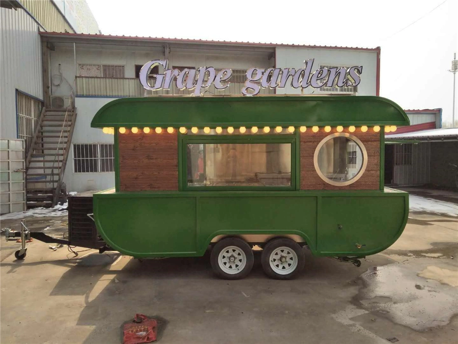 Tráiler de comida rápida Restaurante de la calle todo propósito Double Decker Mobile camión de alimentos para la venta de cocina