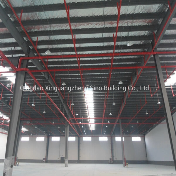 Large Span Painted Prefab Steel Structure Construction for Workshop and Warehouse