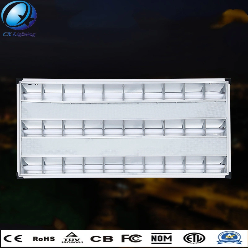 Rejilla de luz LED Panel empotrado luz 600*600 de la luz de la rejilla de la Oficina de la luz de techo