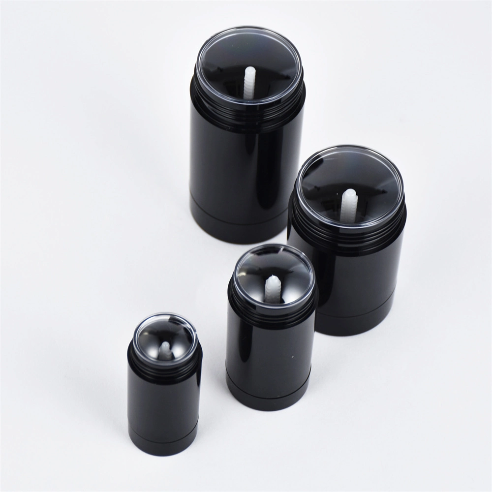 PP Black Solid Perfume Balm Container Plastic Deodorant Tube