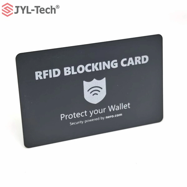 Cartão de bloqueio RFID Anti-e-pickPocket OEM 13,56MHz de fábrica