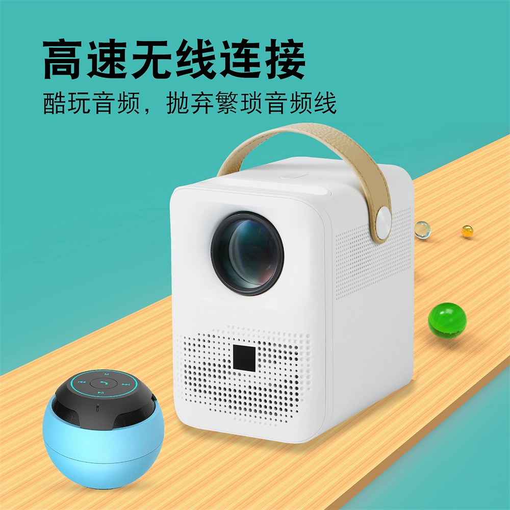 Home Theater Portable Mini Multimedia 1000 Lumens Micro WiFi Projector Android Q Smart Interactive Touch Projector