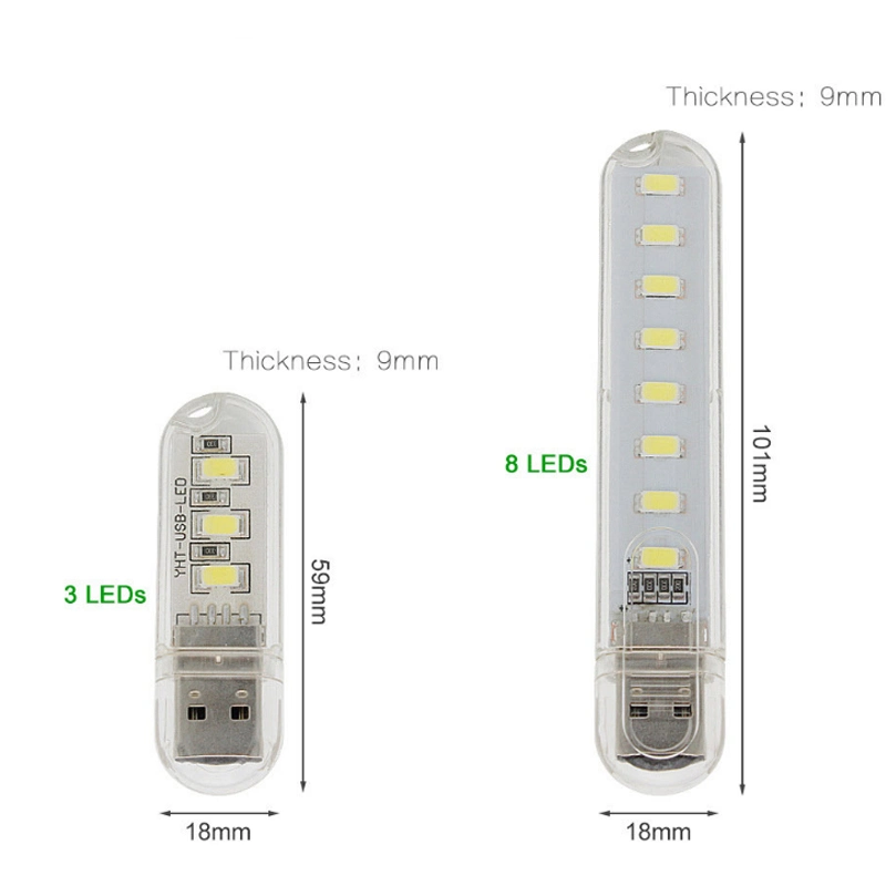 A luz de LED mini USB luz USB flexível para laptop/notebook/PC item promocional