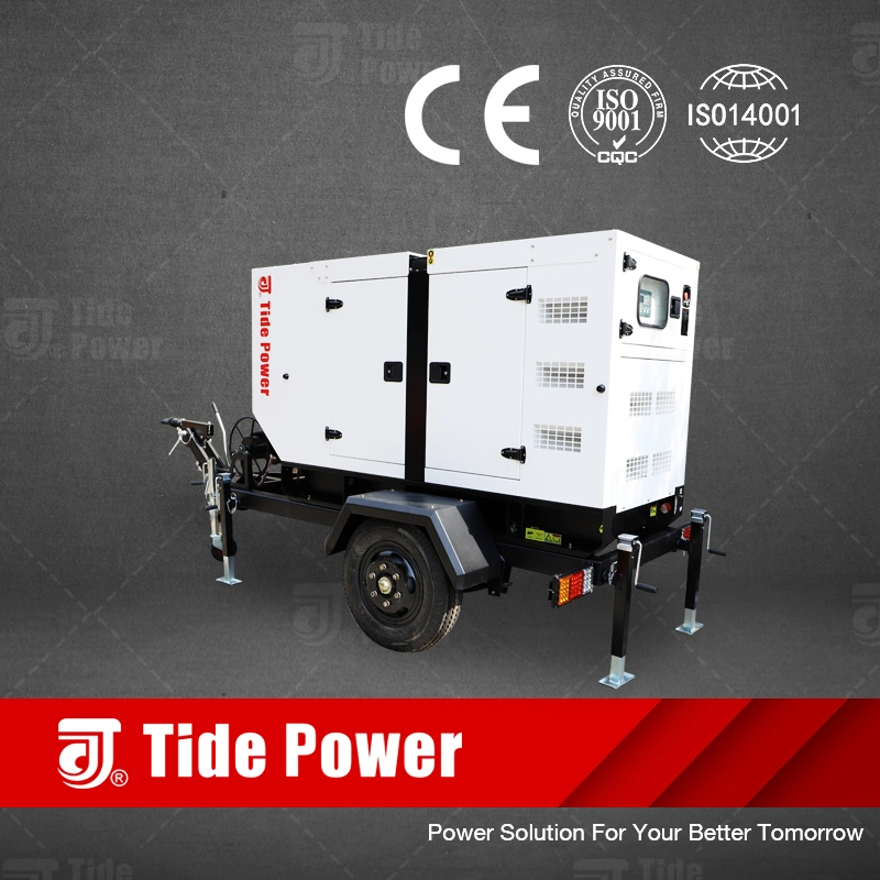 Trailer Type 9kVA-2000kVA Super Silent Portable Diesel Generator Set Cummins Perkins Mitsubishi Kholer Kubota FAW Isuzu Volvo Yanmar Mobile Trailer Generator