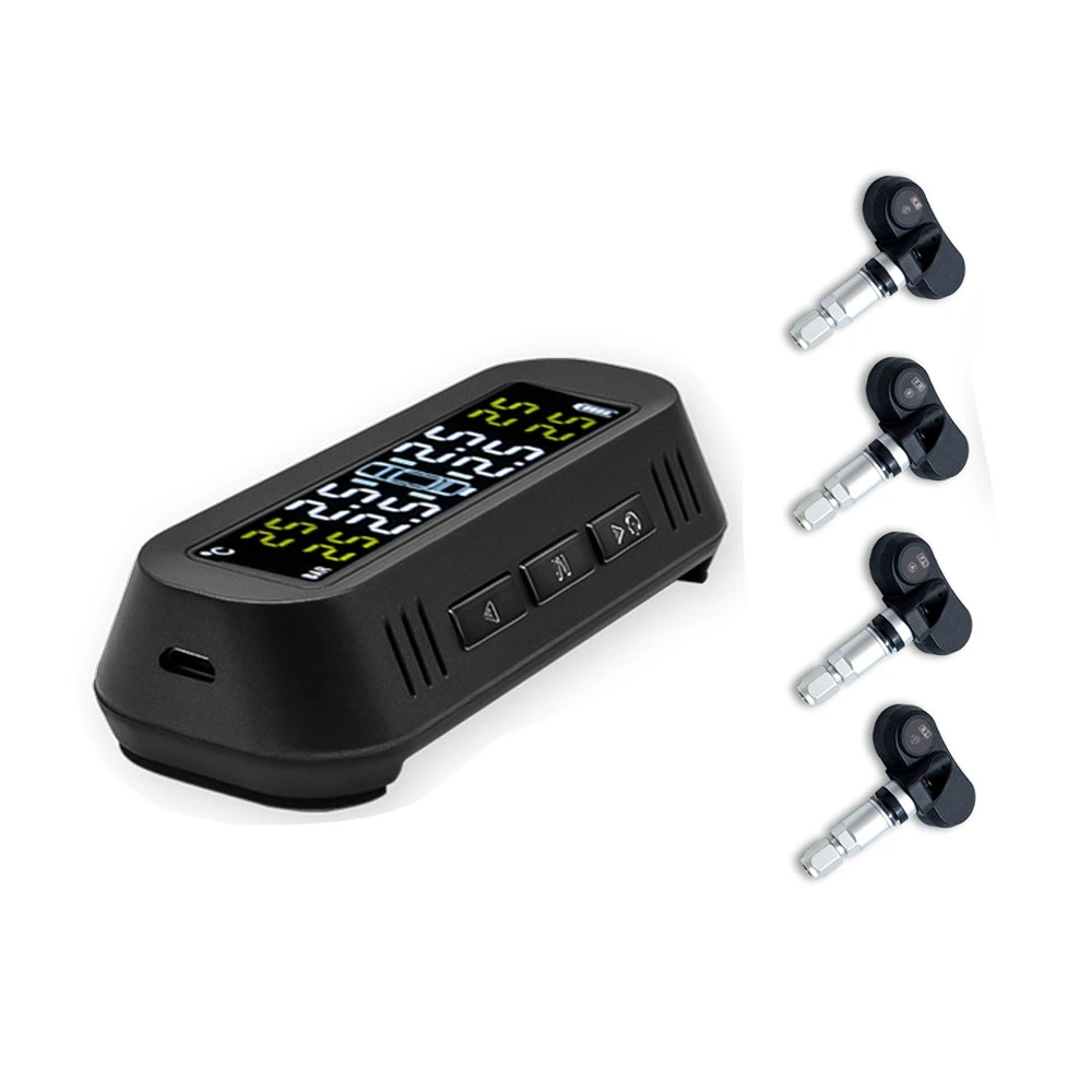 Wireless Car Solar Power TPMS Internal Sensor Solar Tire Pressure Monitor System