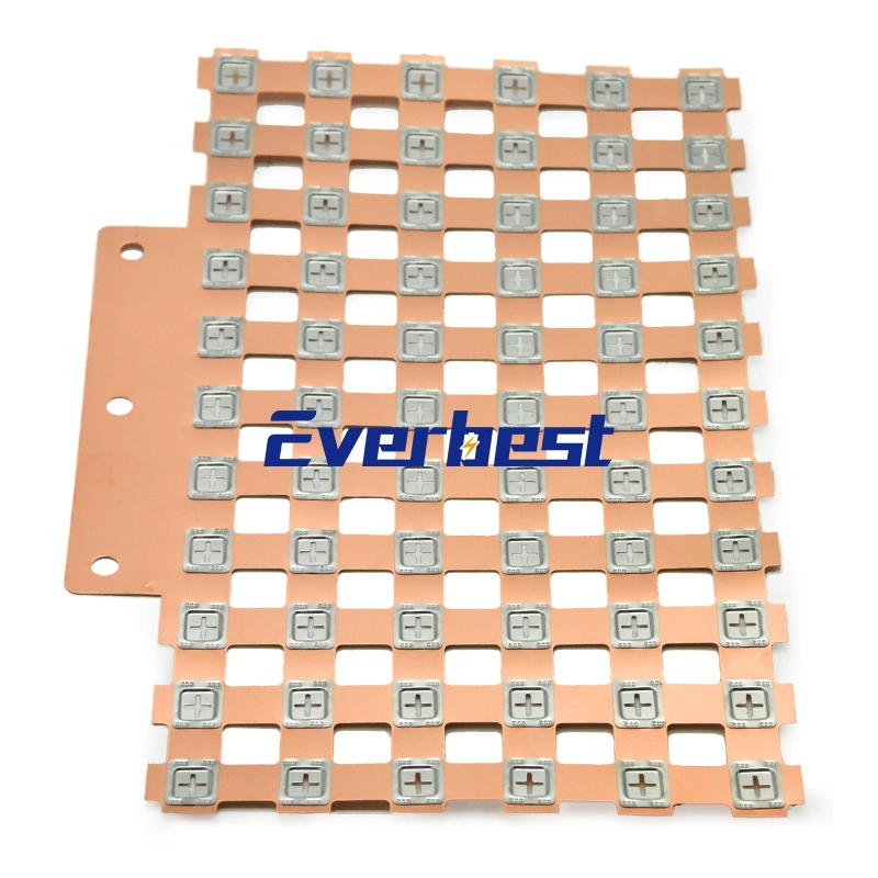 Custom Lithium Battery Pack Accessories 21700 26650 32650 18650 Copper Nickel Busbar Sheet Welding Connector