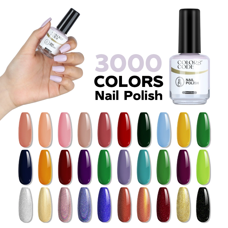 Wholesale Private Label Colorful UV LED Gel Varnish Semi Permanent Soak off Gel Nail Polish for Nails Art Salon