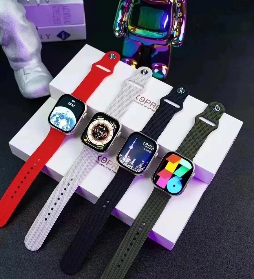 2023 مجموعة أجهزة قياس الارتفاع عن بُعد 2،2 بوصة Hw9 Ultra Max Smart Watch HK8 Pro Max Reloj Inteligente SmartWatch Hw9 Ultra Max420*486 شاشة