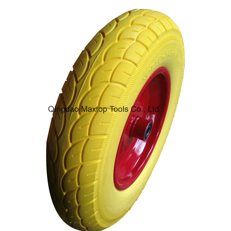 Hand Trolley Truck Rubber PU Foam Flat Free Wheelbarrow Wheel