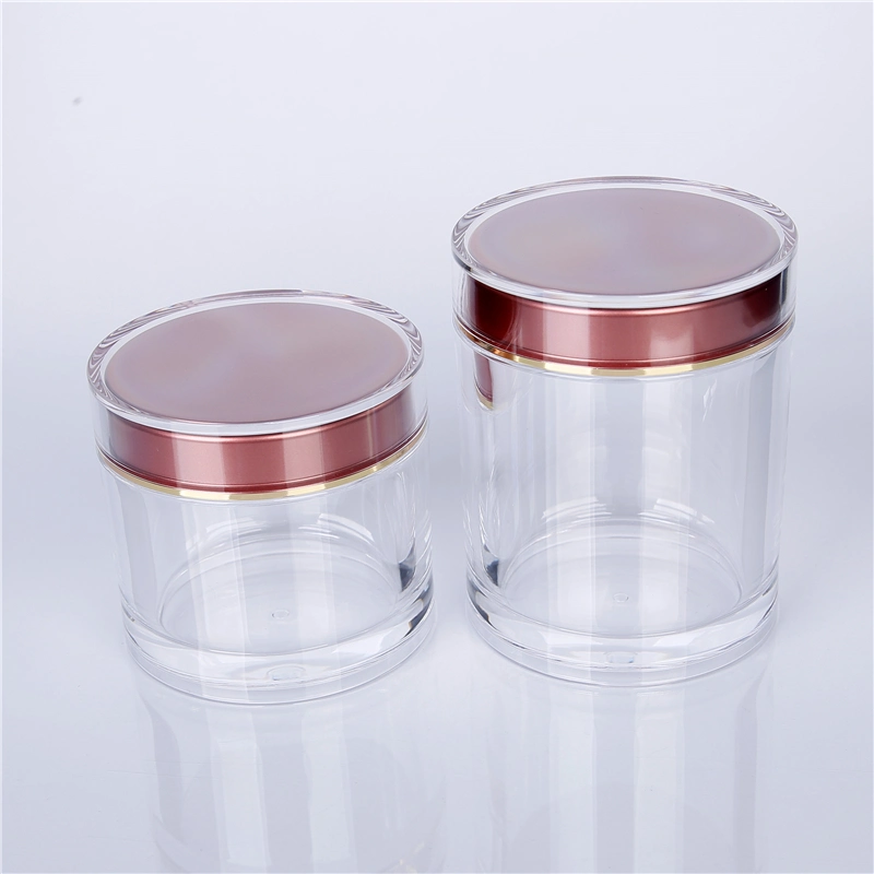 Transparent Round 200ml Harcare Bottle Gold Cap with SGS