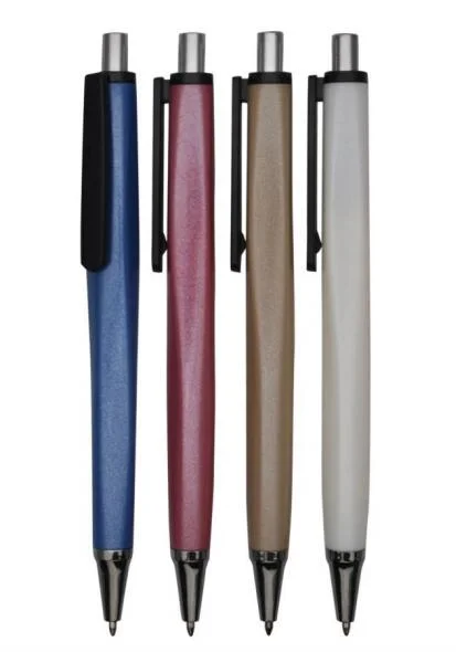 High Quality Click Plastic Ballpoint Pen with Customized Logo for Gift