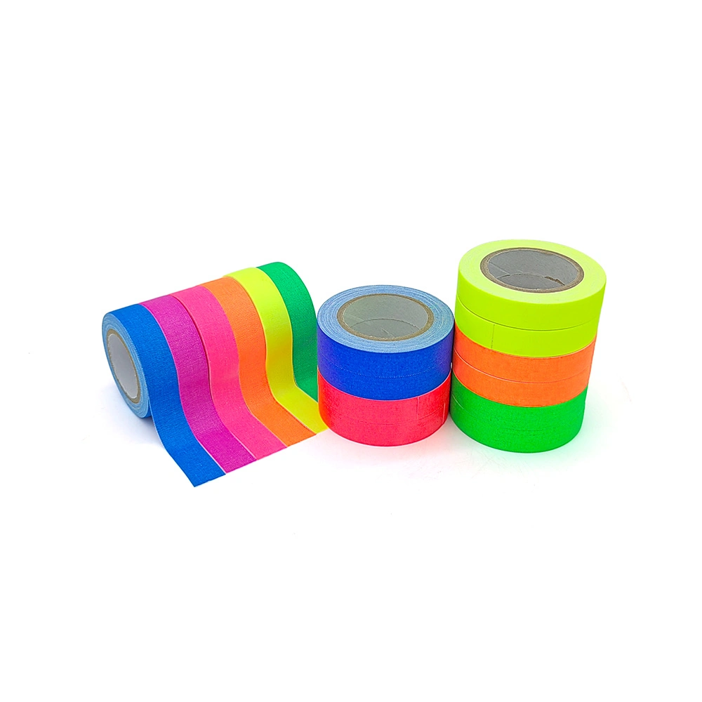 6 Colors Neon Cloth Blacklight Glow in The Dark Tape UV Party