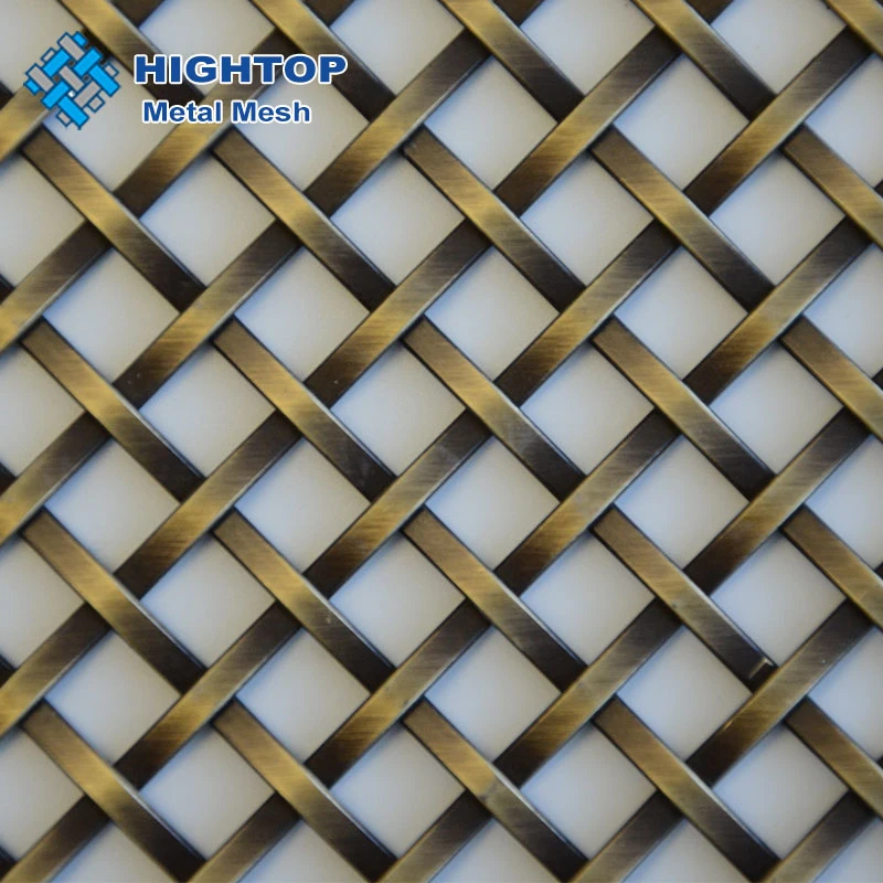 Antique Bronze Plated Decoration Stainless Steel Woven Wire Mesh for Interior Space Divider