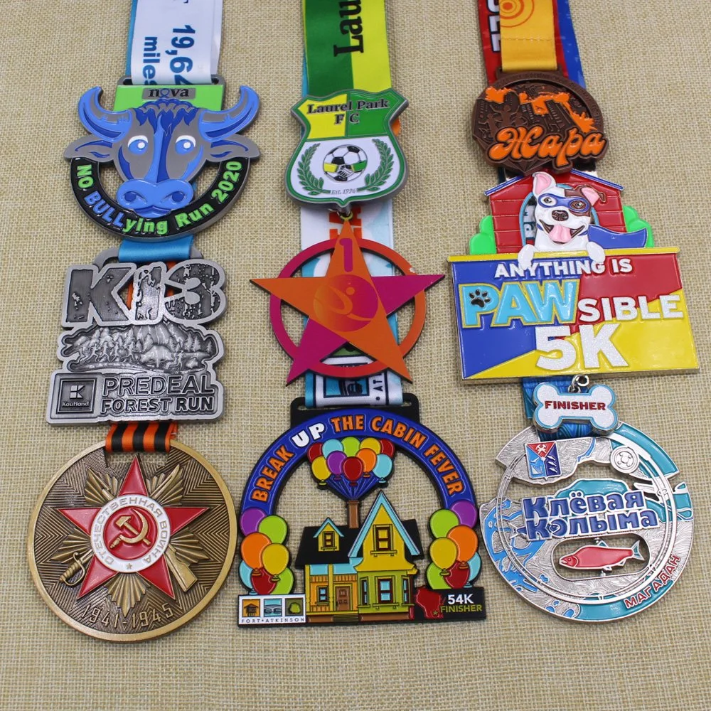 China Supply Customized Bespoke Metal Sports Marathon Finisher Medallion Medallion Medal