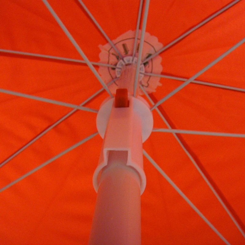 Orange Advertising Outdoor Aluminum Stand Sun Beach Parasol Tilt Beach Umbrella with Storage Bag