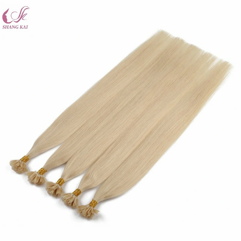 Wholesale/Supplier Factory Price Unprocessed Remy Virgin European U Tip Nail Tip Hair Extension