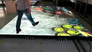 P3.91mm Stage Interactive Dance LED Floor Screen, Full Colour LED Display Project