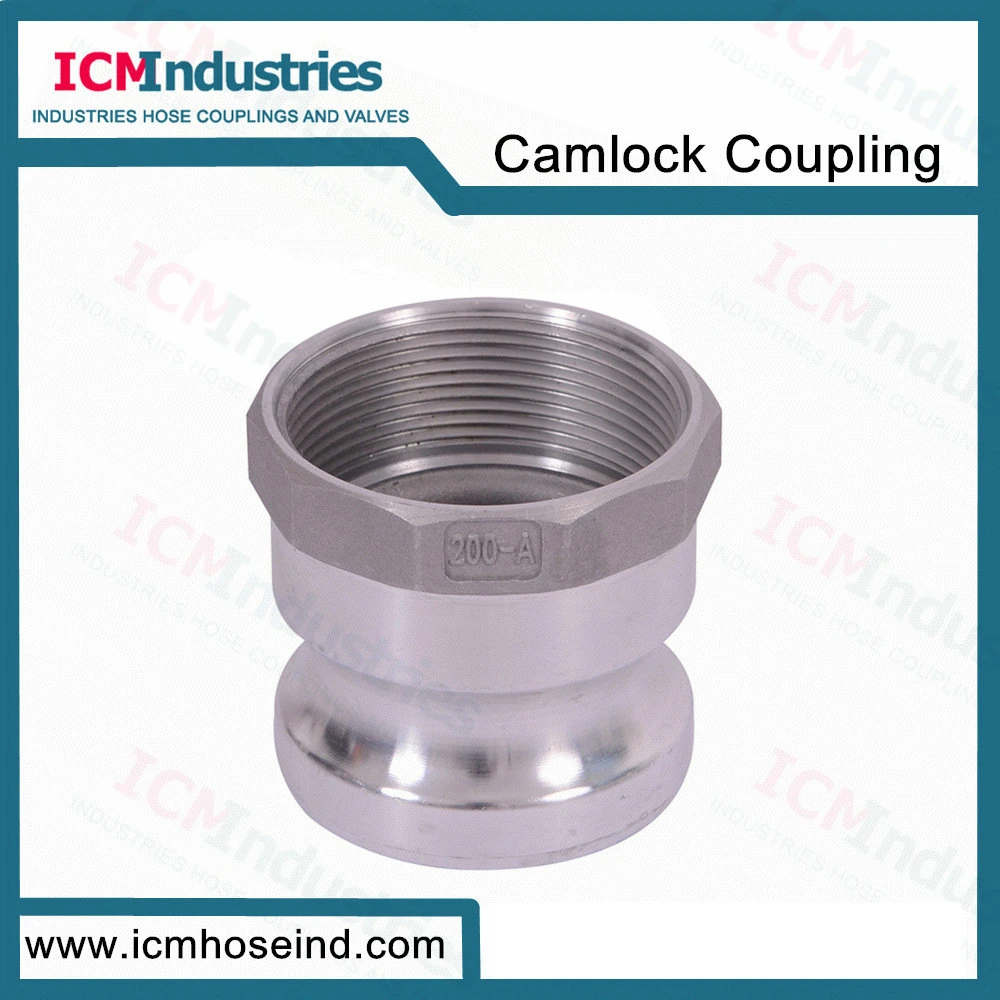 Hot Sales Aluminum Discharge Water Pipe Coupling 3''npt Threaded Camlock Irrigation Fitting