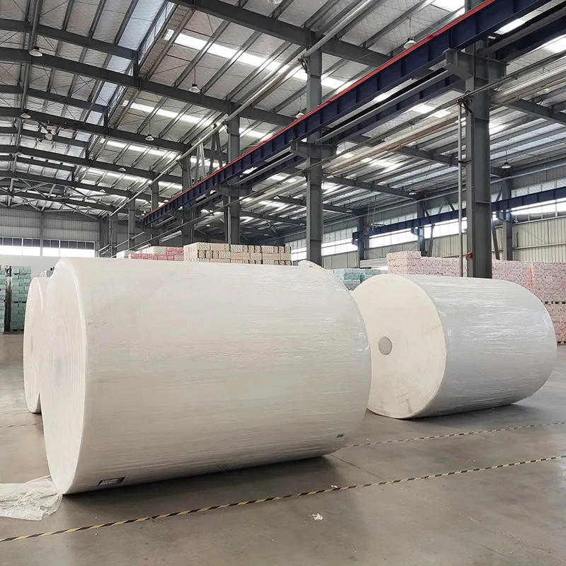 Papel higiénico dos pais rolo Jumbo Core papel tissue Jambo Papel higiénico Reel Mistycled Mix Pulp base para Guardanapo