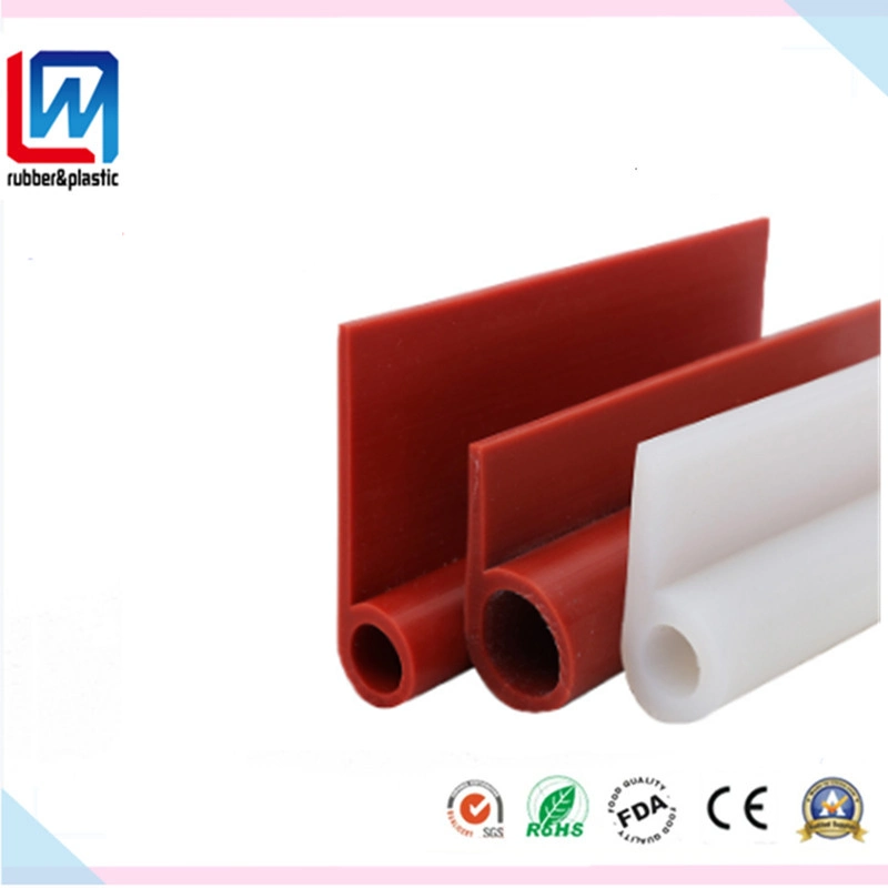 P Shape Silicone Rubber Sealing Strip Extrusion for Oven