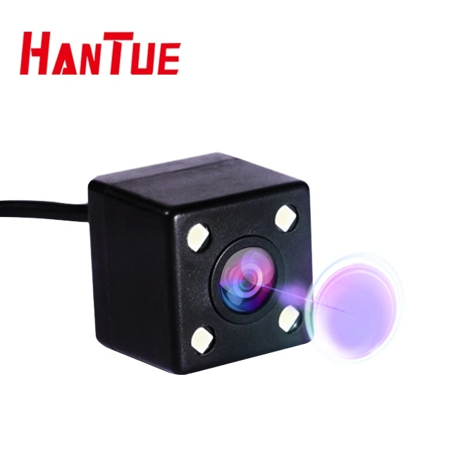 Car Camera HD Night Vision Plug Car Reversing Camera with LED Lights Square Rear View Image Reverse