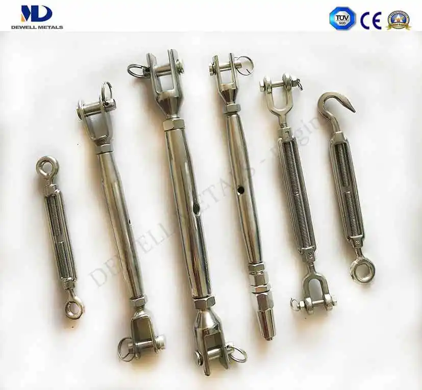 Galv. Drop Forged Carbon Steel DIN1480 Turnbuckles with Hook and Hook