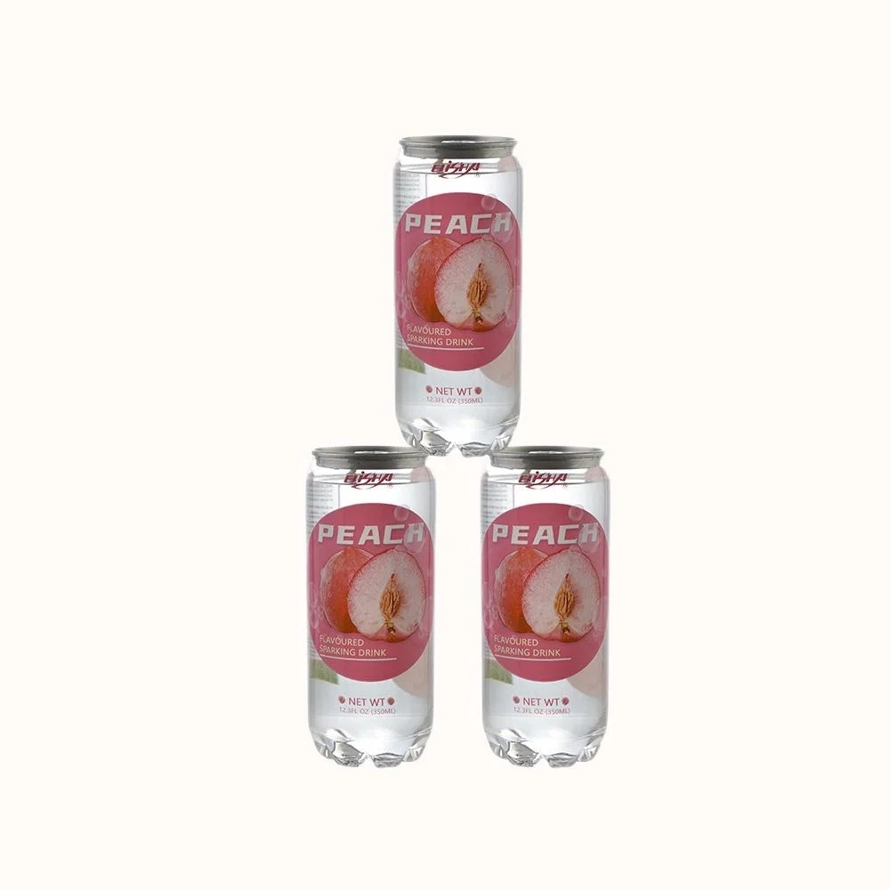 350ml PET peut Peach Soda