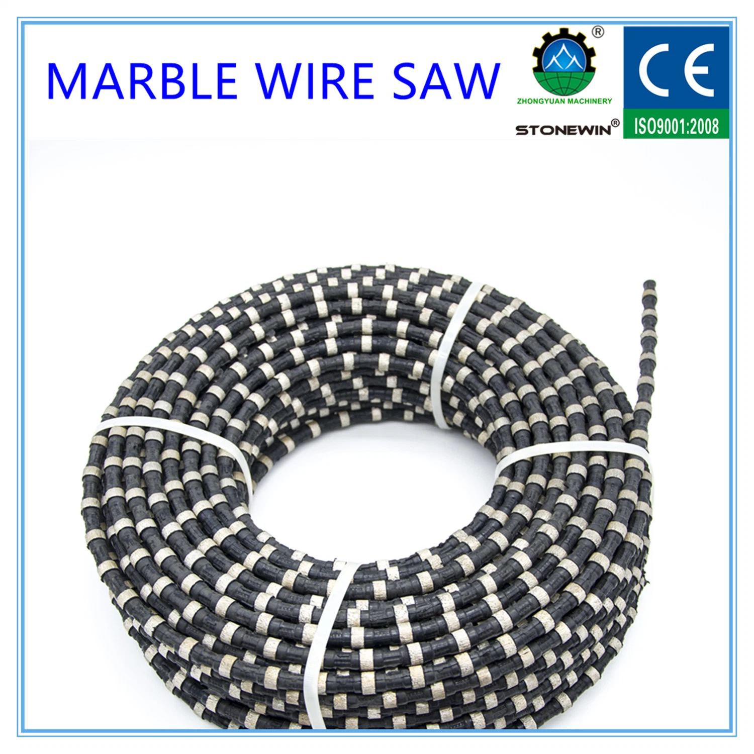 Spring Coating Marble Cutting Diamond Wire Saw for Quarry