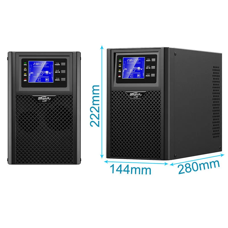 CE RoHS 110V 220V onda sinusoidal pura monofásica Control DSP Doble conversión UPS 1kVA-10kVA fuentes de alimentación ininterrumpidas batería UPS de respaldo a precio en línea