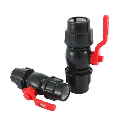 Water Supply Through Valve PP Compression Pipe Fitting Irrigation ISO CE