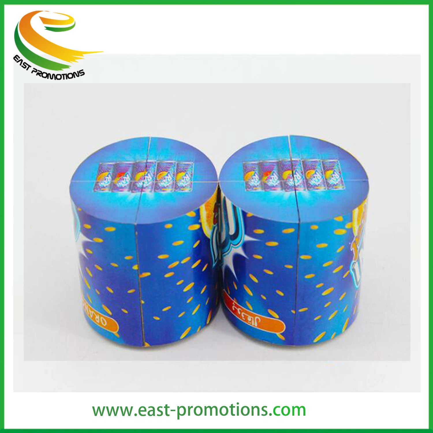 Customized Cylinder-Shaped Promotional 3D Folding Magic Cube with Magnetic