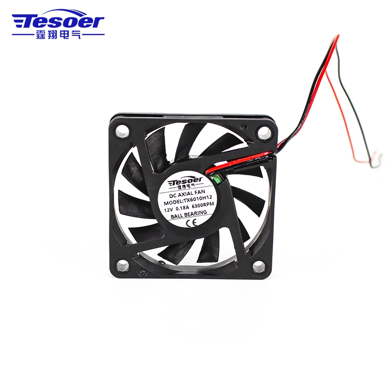 60X60X11mm DC Exhaust Cooling Fan for Electrical Control Cabinet 5V 12V 24V