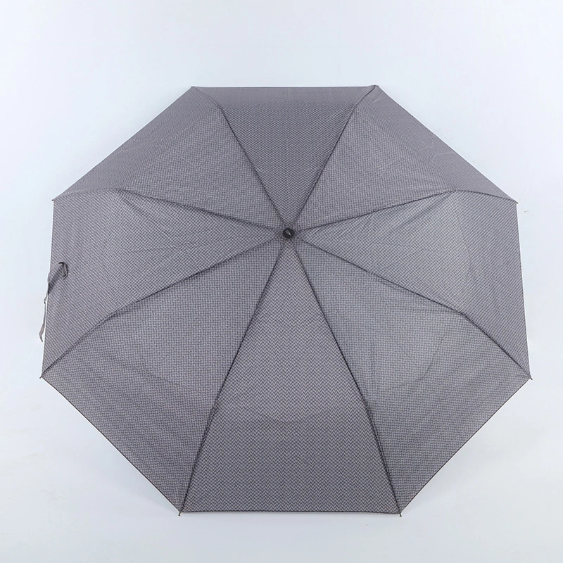 21inch Automatic Open Wooden Handle High quality/High cost performance  Wedding 3 Fold Umbrella