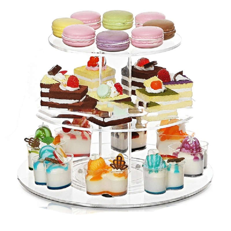 Clear Acrylic Wedding Cake Stand Cupcake Stand Tower/Food Display Stand Party Supplies