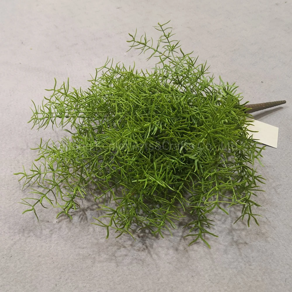 Handmade Plastic Asparagus Fern Plant Evergreen Artificial Bonsai for Home Decoration