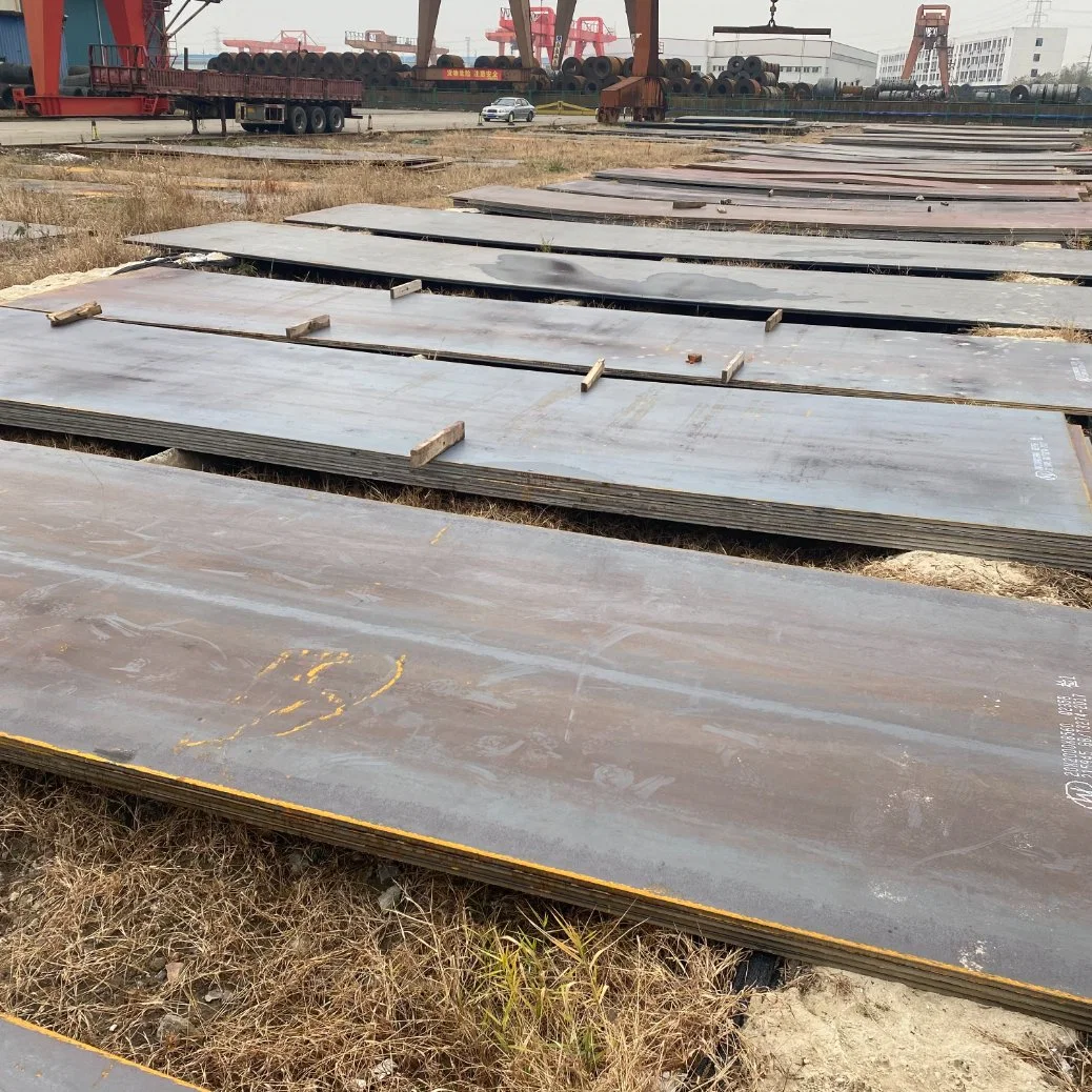 Galvanizado recubierto de pintura negra aceitada de la superficie de la placa de acero al carbono contenedor de barco para la construcción de puentes de ferrocarril de caldera