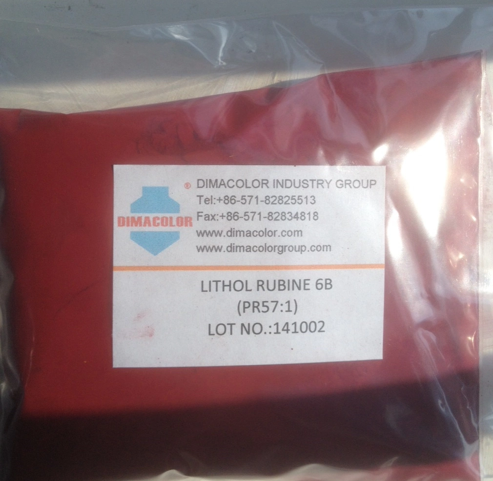 Brillant Carmine Lithol Rubine Pigment 4b/6b (PR57 : 1) pour compenser en plastique d'encre